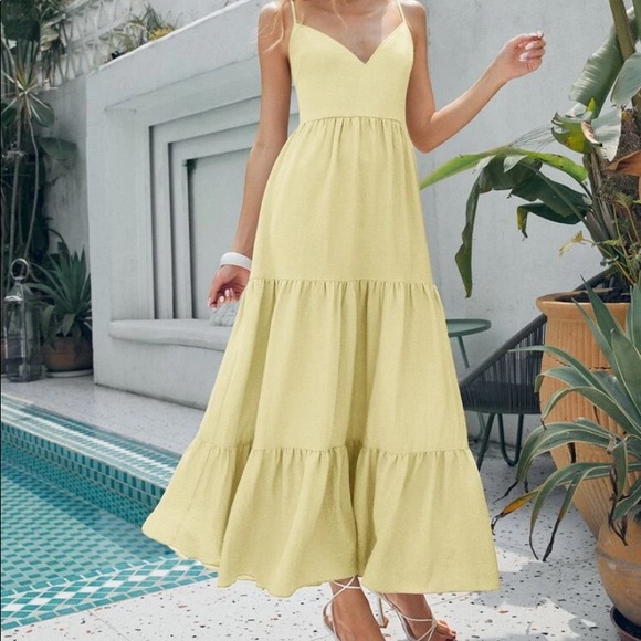 Boho ruffle hem cami maxi dress - Picture 5 of 7